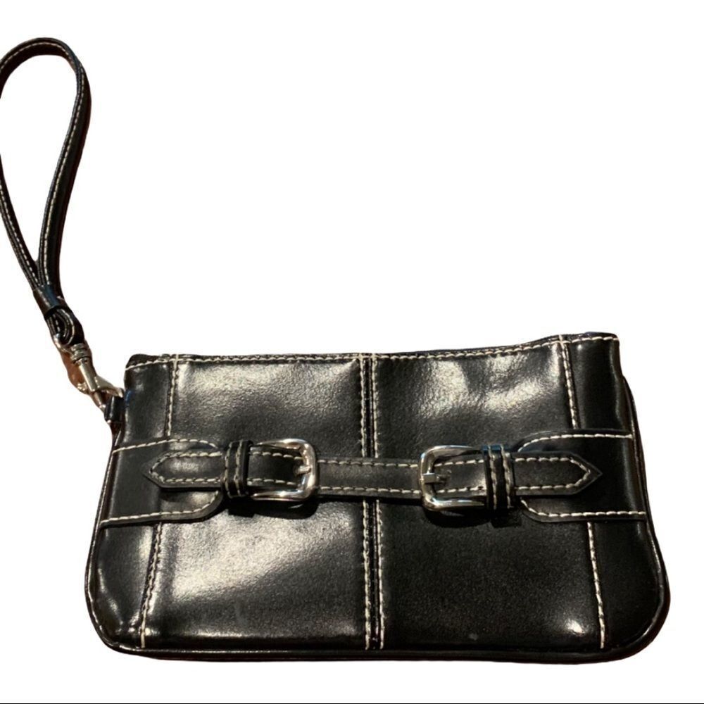 Black Wilsons leather Wristlet